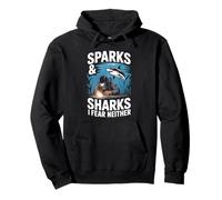 Sparks And Sharks I Fear Neither Underwater Welder Pullover Hoodie