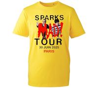 Sparks Band Gifts for Fan T Shirt Funny Mad Music Concert Tour 2025 Tee Men/Women Kids Adults Unisex Tee Top (Yellow, 3XL Years)