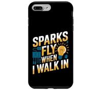 Sparks Fly When I Walk In Funny Electrician Case for iPhone 7 Plus/8 Plus