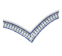 Sparks N Blings TheOne V Shape Airblue Opal browband