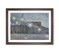 Sparks Vol.2 By Mikalojus Konstantinas Classic Painting Framed Wall Art Print, Ready to Hang Picture for Living Room Bedroom Home Office Décor, Walnut A2 (64 x 46 cm)