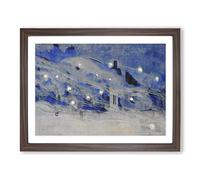 Sparks Vol.3 By Mikalojus Konstantinas Classic Painting Framed Wall Art Print, Ready to Hang Picture for Living Room Bedroom Home Office Décor, Walnut A4 (34 x 25 cm)