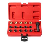 SparksPlug Thread Repair Kit - 16 Piece Thread Repairs Kit | Sparks Plug Rethread Tool | Threads Inserts, Tap Tool, Engine Threads Repair, Automotive Cylinder Repairs, Truck Generator Maintenance
