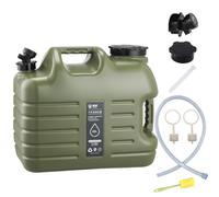 Sparkstarses Camping Water Container,25L Water container with tap, Two Handle Portable Water Carrier Bucket, Water Storage Tank for Outdoor Camping Fishing Party Van RV (25L)