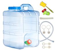 Sparkstarses Water Container, 20L Water Container with Tap, Camping Water Carrier, Plastic Water Tank for Kitchen, RV, Van, Truck, Camping, School, Hospital, Outdoor, Garden