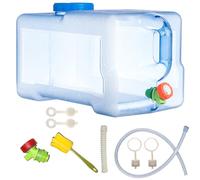 Sparkstarses Water Container, 22L Water Container with Tap, Camping Water Carrier, Plastic Water Tank for Kitchen, RV, Van, Truck, Camping, School, Hospital, Outdoor, Garden