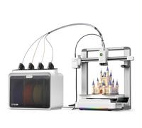 SPARKX I7 Combo 3D Printer, Multi Color with CFS Lite AI Photo to 3D Printing 500mm/s High Speed Auto-Leveling RGB Light 95% Pre-Assemble Essential Parts Low Noise 10.24×10.24×10 inch