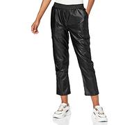 SPARKZ COPENHAGEN Women's ANIA Cropped Pants Trousers, Black (Black 099), 12 (Size:L)