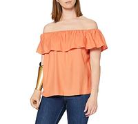 SPARKZ COPENHAGEN Women's FILUCA TOP Blouse, Orange (Terracotta), 12 (Size: L)