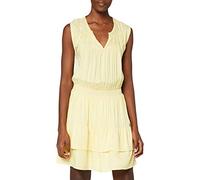 SPARKZ COPENHAGEN Women's Tara Short Dress, Yellow (Pastel Yellow 313), 6 (Size:XS)