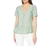 SPARKZ Women's TAILA TOP Blouse, Green (Green Water), 8 (Manufacturer Size: S)