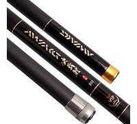 Sparrow Angel Carp Fishing Pole 8m/9m/10m/11m/12m/13m Feeder Rod Telescopic Fishing Rod Ultra Long Carbon Fishing Rod Fishing Tackle (Color : Black, Length : 13m)