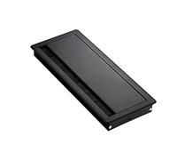 Sparrow Angel Desk Cable Grommet Cable Tidy Outlet Line Box Insert Aluminium Alloy With Brush Office Wire Organizer Desk Grommet Furniture Hardware Port Surface (Color : Black)