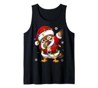 Sparrow Bird Christmas Lights Fun Dab Dance Santa Xmas Tank Top