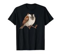 Sparrow Bird Costume Body Graphic Funny Halloween Cosplay Value Graphic T-Shirt, Men, Black, S