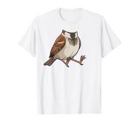 Sparrow Bird Costume Body Graphic Funny Halloween Cosplay Value Graphic T-Shirt, Men, White, M
