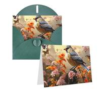 Sparrow Birds Sing Birthday Cards with Envelopes Notecards for All Occasion Includes Greeting Card Blank Cards Sympathy Cards Thinking Of You Cards