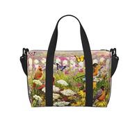 Sparrow Birds Sing Print Gym Bag for Women, Weekender Overnight Bag,Personal Item Bag, Shoulder Bag for Women Men,One Size