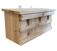 Selections Sparrow Colony Terrace Wooden Nesting Box with Removable Nest Fronts