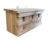 Sparrow Colony Terrace Wooden Nesting Box with Removable Nest Fronts