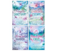 Sparrow Falls Series (Book 1-4) by Catherine Cowles 4 Books Collection Set (Fragile Sanctuary, Delicate Escape, Broken Harbor & Beautiful Exile)