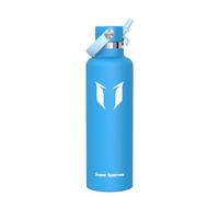Super Sparrow Water Bottle Stainless Steel 18/8 - Metal Water Bottle - 1L - Vacuum Insulated Water Bottles - Water Bottle with Straw Lid - Sports Bottle Flask for Gym, Travel, Sports