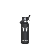 Super Sparrow Kids Water Bottle 350ml - FlipFlow Insulated Metal Water Bottles with Straw Lid - BPA-Free Bottles Stainless Steel & Leakproof Thermal Flask - Ideal for Home, Office, Travel or Sports