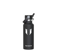 Super Sparrow Water Bottle 500ml - FlipFlow Insulated Metal Water Bottles with Straw Lid - BPA-Free Kids Bottles Stainless Steel & Leakproof Thermal Flask - Ideal for Home, Office, Travel or Sports