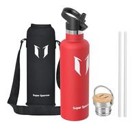 Sparrow Insulated Water Bottle with Straw - Metal Water Bottles 1L