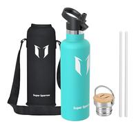 Sparrow Insulated Water Bottle with Straw - Metal Water Bottles 1L