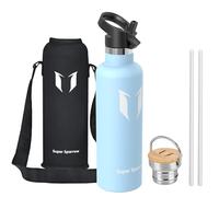 Sparrow Insulated Water Bottle with Straw - Metal Water Bottles 1L