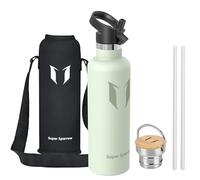 Sparrow Insulated Water Bottle with Straw - Metal Water Bottles 1L