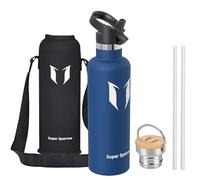 Sparrow Insulated Water Bottle with Straw - Metal Water Bottles 1L
