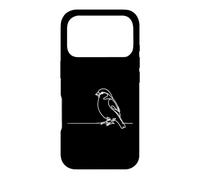 Sparrow Line Art Birdwatcher Case for iPhone 17 Pro