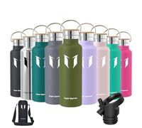Sparrow Metal Water Bottle with Straw - Insulated Water Bottles - 620ml