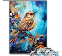 Sparrow on The Tree 1000 Pieces Jigsaw Puzzle For Adults Teens, Toys Educational Games Stress Relieving Unique Birthday And Gifts (50x75cm)