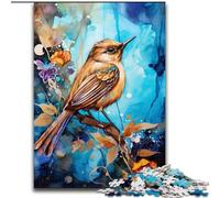 Sparrow on The Tree Jigsaw Puzzles for Adults Teenagers Jigsaws Puzzle, Challenging Game Gifts for Is Ideal As A Gift for The Whole Family (26x38cm)