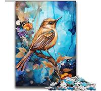 Sparrow on The Tree Jigsaw Puzzles for Teenagers, Educational Games DIY Toys with Matching Poster And Trivia Sheet for Age 14+ (70x100cm)