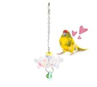 Sparrow Turnstile Toy | 360° Rotation Pet Enrichment Accessories | Rotating Wheel Parrot Chew Toy for Parakeet, Lovebird, Conure, Cockatiel,