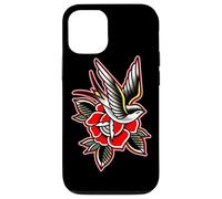Sparrow x Rose Traditional Tattoo Flash Case for iPhone 12/12 Pro