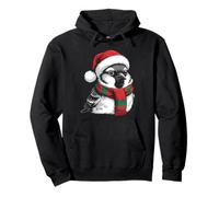 Sparrow Xmas Santa Hat Scarf Christmas Costume Pullover Hoodie