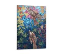 Sparrows Ivy And Flowers Circa 1930 By Louis Wain Wall Art Prints Poster Artworks Picture Print Poster Wall Art Painting Canvas Decor Home Posters 12x18inch(30x45cm)