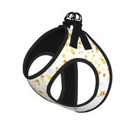 Sparsed Dreamy Stars And Spots Print Harness Leash Set For Cat Dog, Reflective Adjustable Escape-Proof Vest Lead With Soft Breathable Mesh, For Small Pets And Kitten Puppy