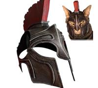 Sparta Cat Helmet, 3D Printed Medieval Roman Knight Cat Mask Cosplay, Creativity Greek Spartan Gladiator Kitten Head Decorative Accessories, Funny Costumes Hat for Cats(Small)
