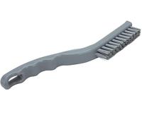 SPARTA Detail Brush Grout Brush, Crevice Brush with Hanging Hole for Bathroom, Kitchens, Countertop, Plastic, 9 Inches, Gray