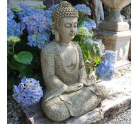 Sparta Medium Sized Sitting Lotus Robe Buddha Statue