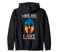 Sparta Molon Labe Bodybuilding Spartan Helmet Zip Hoodie
