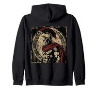 Sparta Shirt Spartan Fighter Helmet Leonidas Spartan Zip Hoodie