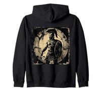 Sparta Shirt Spartan Fighter Helmet Leonidas Spartan Zip Hoodie