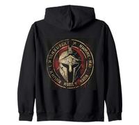 Sparta Spartan Fighter Helmet Leonidas Spartan Men's Zip Hoodie